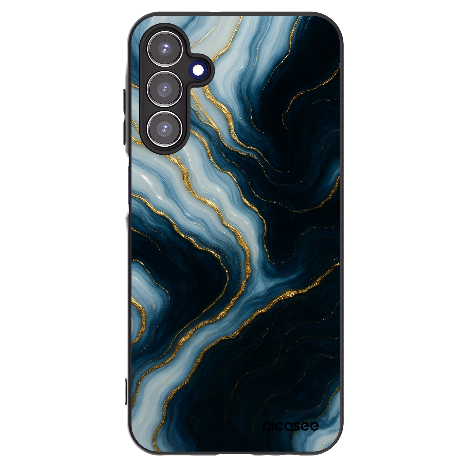 Picasee husă neagră din silicon pentru Samsung Galaxy A15 A155F 4G - Luna