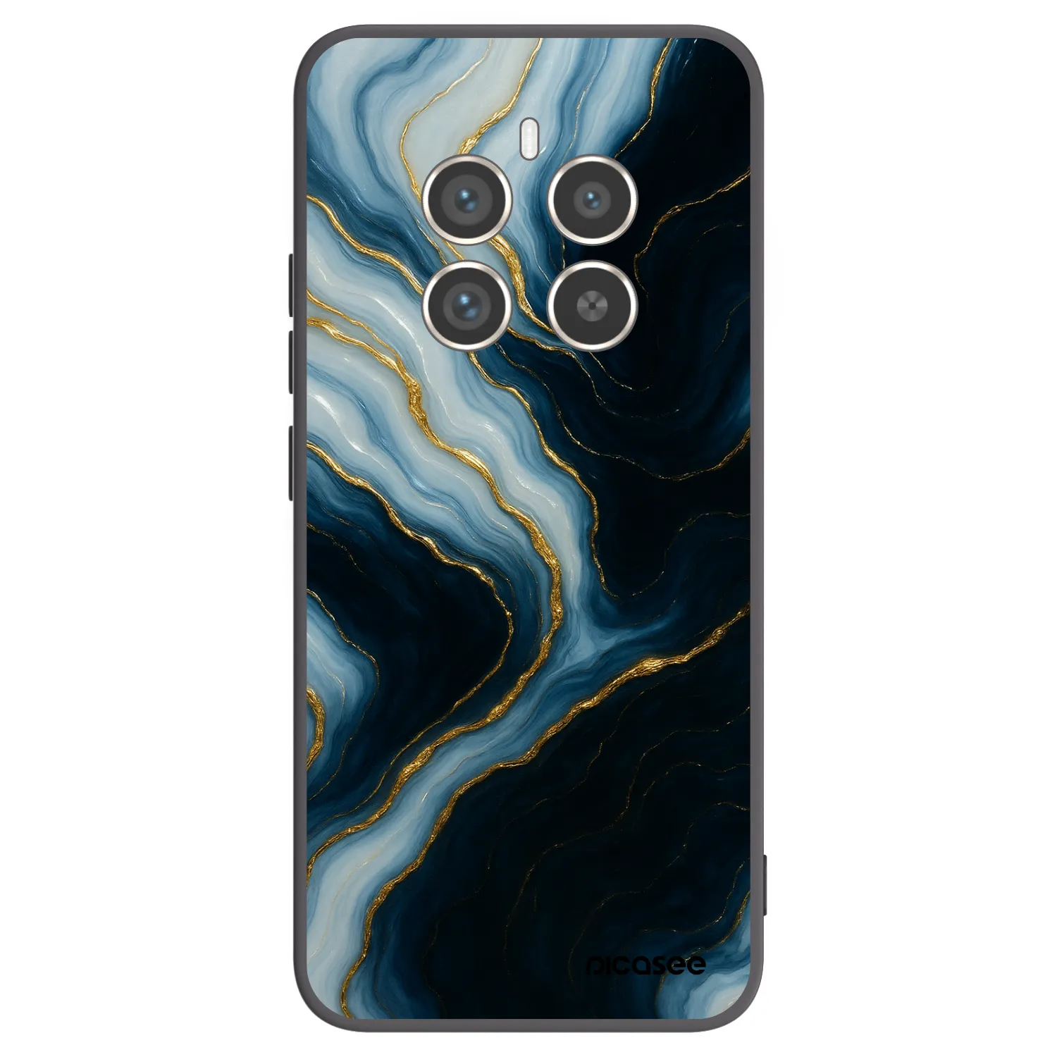Picasee husă neagră din silicon pentru Realme 12 Pro 5G - Luna