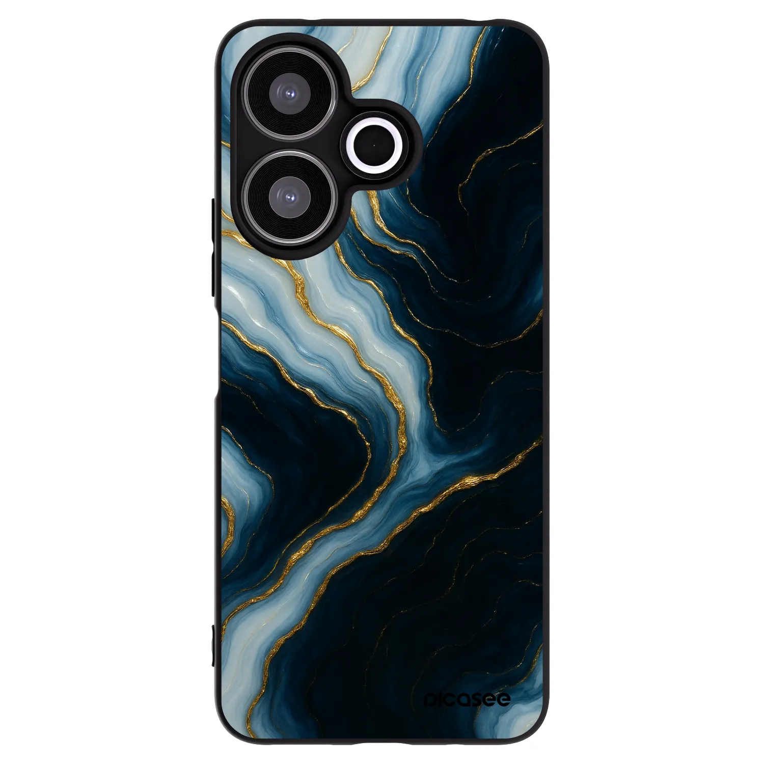 Picasee husă neagră din silicon pentru Xiaomi Redmi 13 4G - Luna