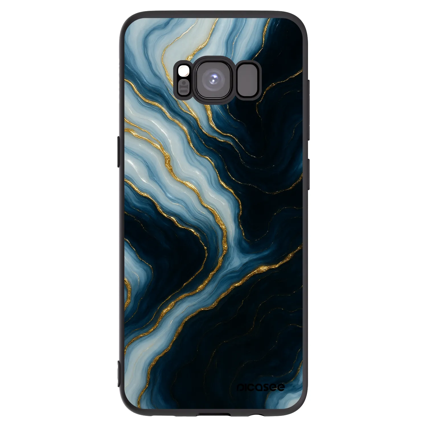 Picasee husă neagră din silicon pentru Samsung Galaxy S8 G950F - Luna