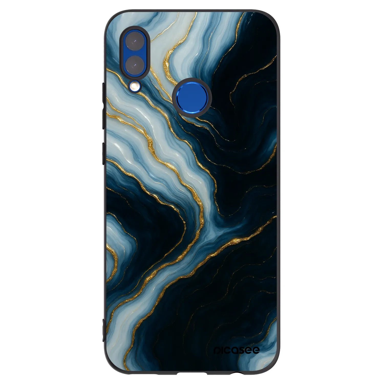 Picasee husă neagră din silicon pentru Honor 10 Lite - Luna