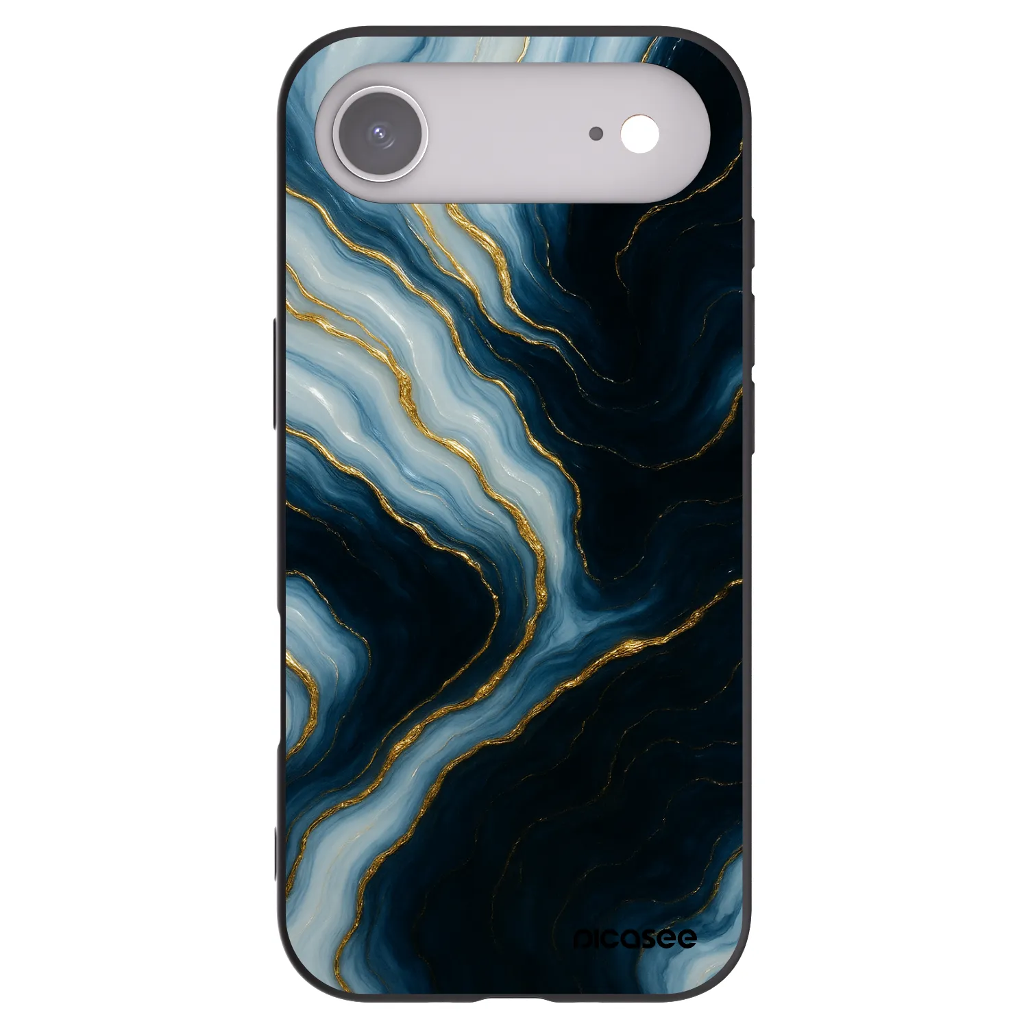 Picasee husă neagră din silicon pentru Apple iPhone Air - Luna