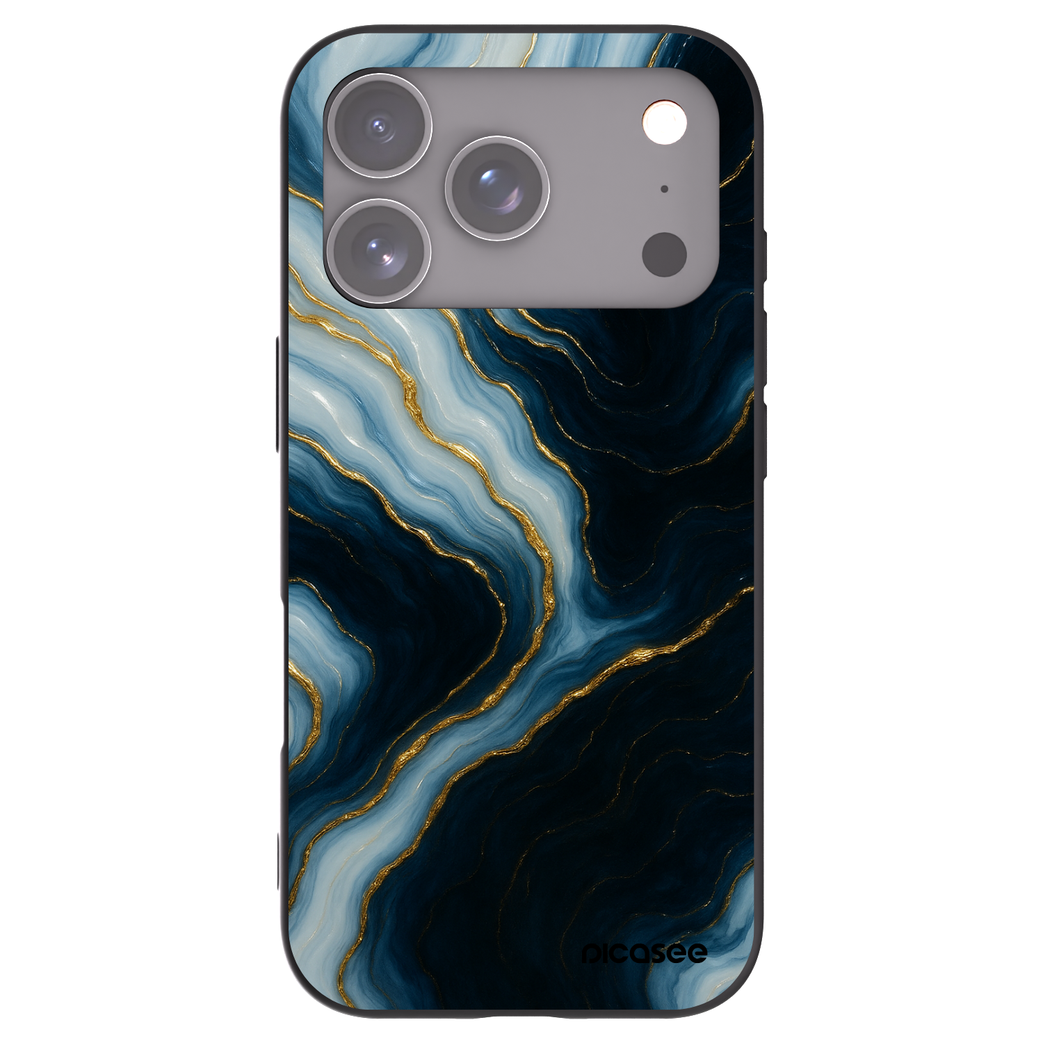 Picasee husă neagră din silicon pentru Apple iPhone 17 Pro - Luna