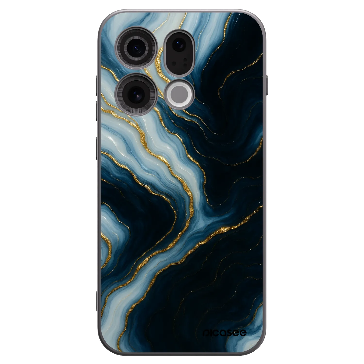 Picasee husă neagră din silicon pentru OPPO Find X9 - Luna