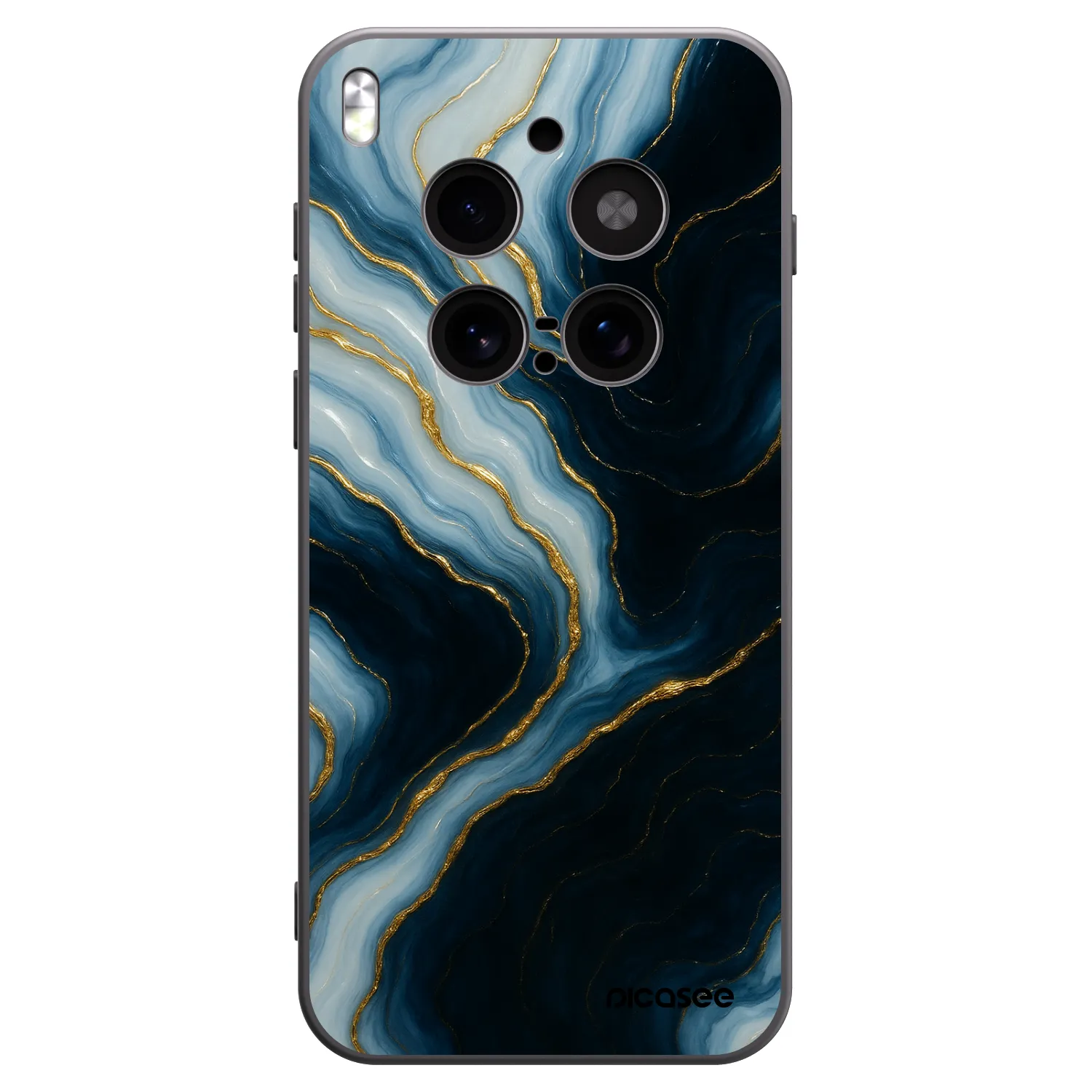 Picasee husă neagră din silicon pentru Vivo X300 Pro - Luna