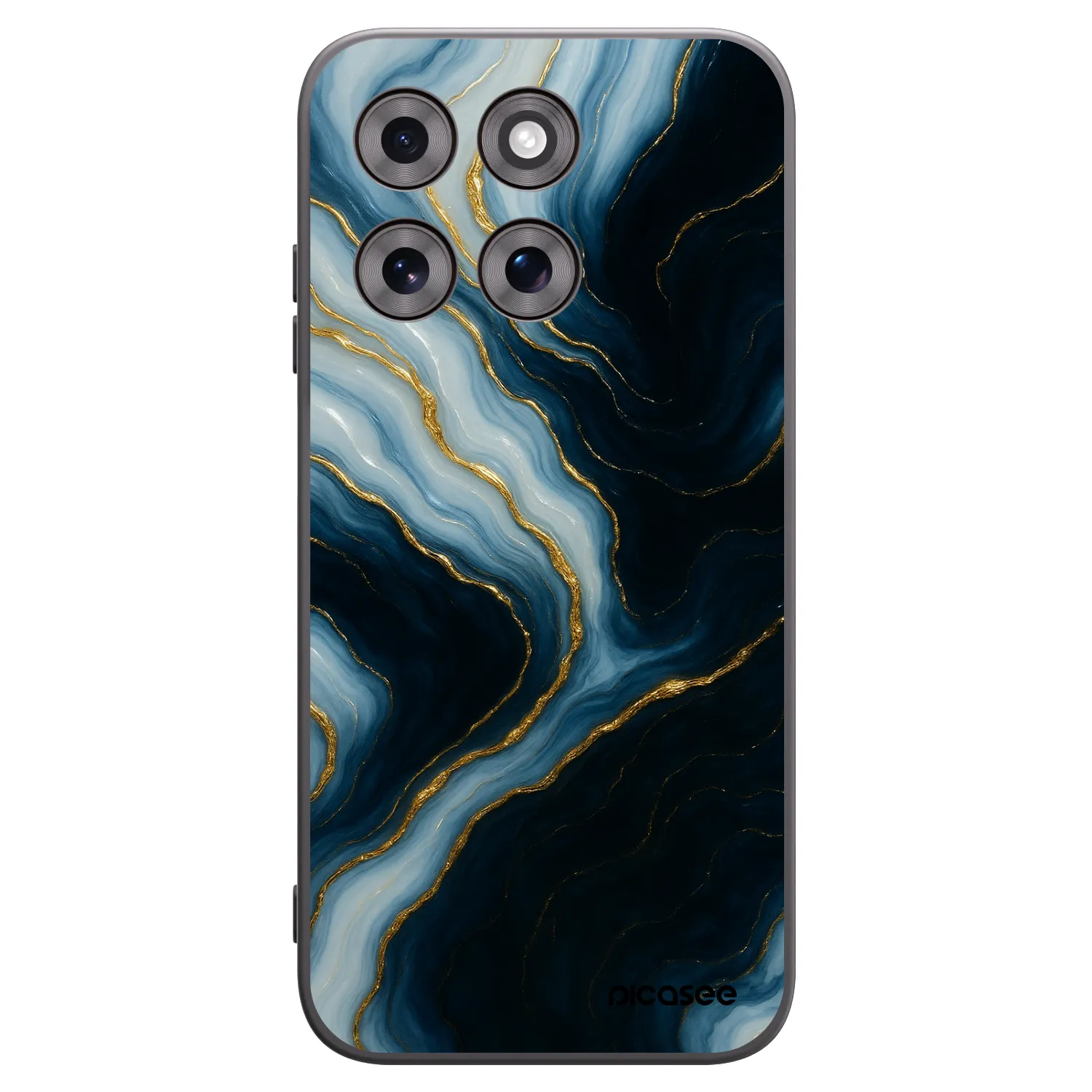 Picasee husă neagră din silicon pentru Motorola Moto G77 - Luna