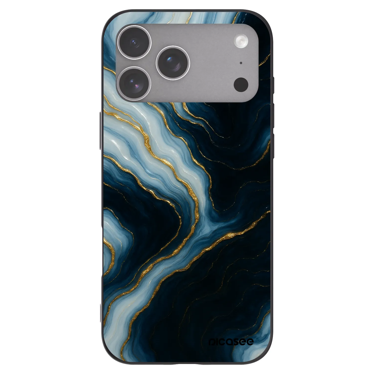 Picasee husă neagră din silicon pentru Apple iPhone 18 Pro Max - Luna
