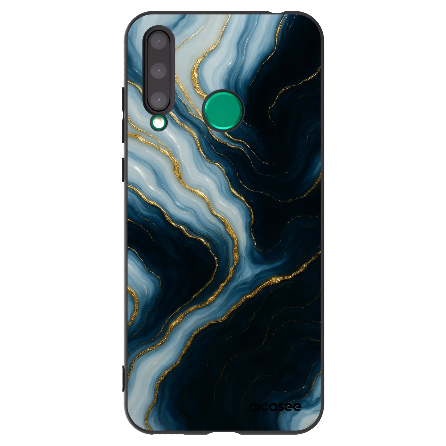 Picasee husă neagră din silicon pentru Honor 20 Lite - Luna