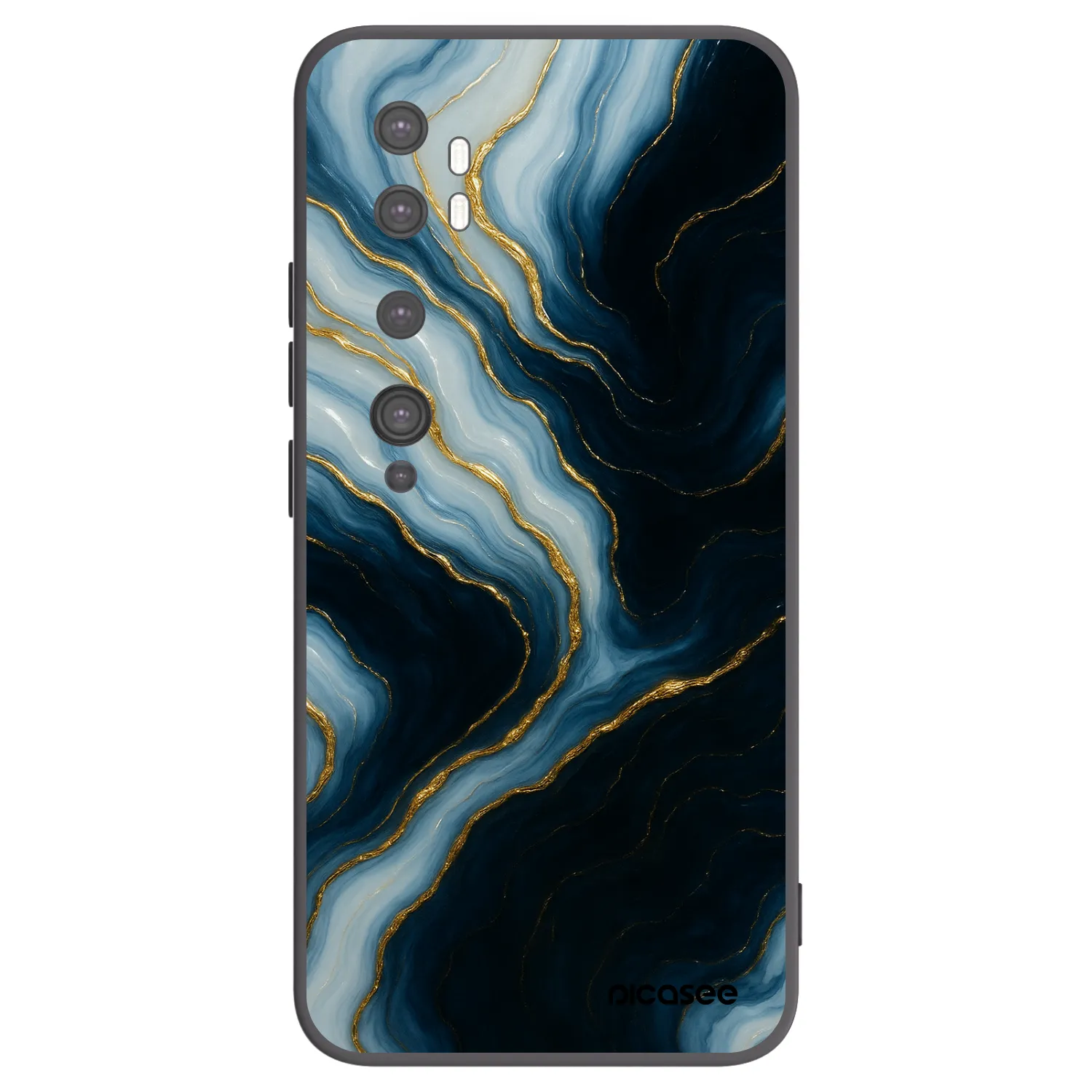 Picasee husă neagră din silicon pentru Xiaomi Mi Note 10 (Pro) - Luna