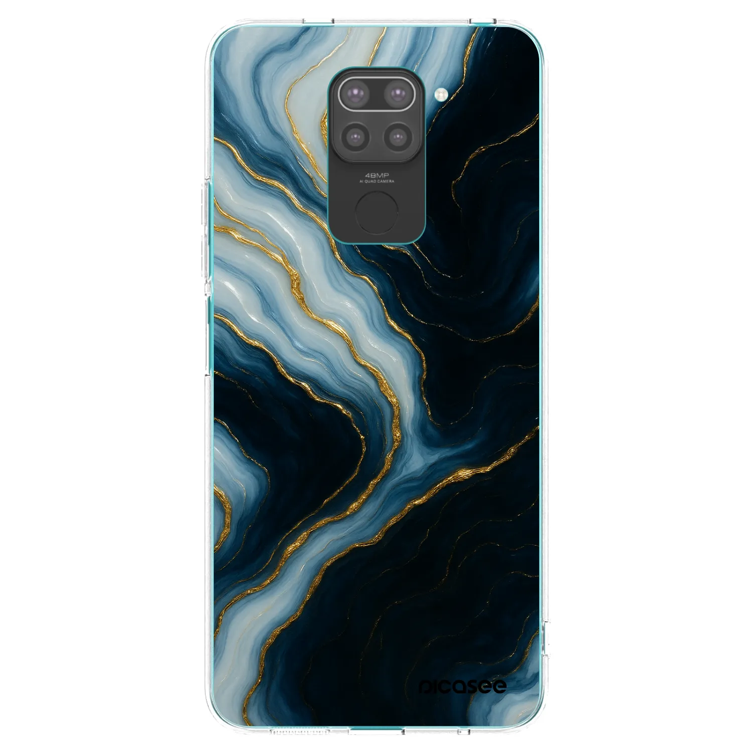 Picasee husă neagră din silicon pentru Xiaomi Redmi Note 9 - Luna