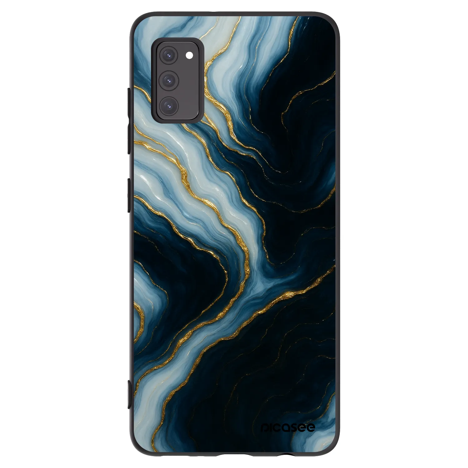Picasee husă neagră din silicon pentru Samsung Galaxy A41 A415F - Luna