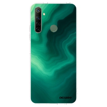 Picasee husă transparentă din silicon pentru Realme 6i - Malachite
