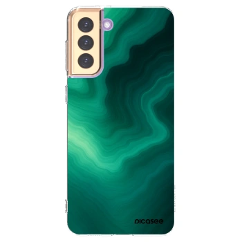 Picasee husă transparentă din silicon pentru Samsung Galaxy S21+ 5G G996F - Malachite