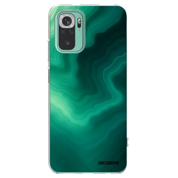 Picasee husă transparentă din silicon pentru Xiaomi Redmi Note 10 Pro - Malachite