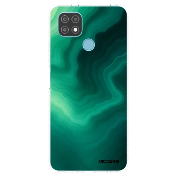 Picasee husă transparentă din silicon pentru Realme C21 - Malachite