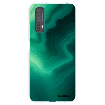 Picasee husă transparentă din silicon pentru Realme 7 - Malachite