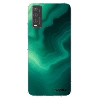 Picasee husă transparentă din silicon pentru Vivo Y20s - Malachite