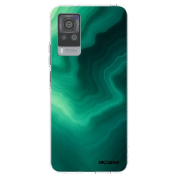 Picasee husă transparentă din silicon pentru Vivo X60 Pro 5G - Malachite