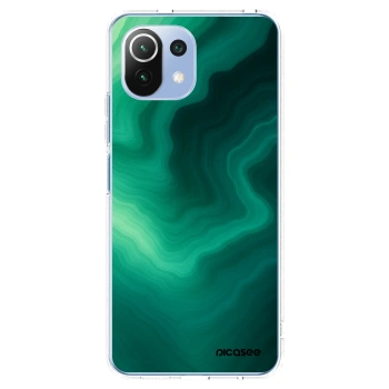 Picasee husă transparentă din silicon pentru Xiaomi 11 Lite 5G NE - Malachite