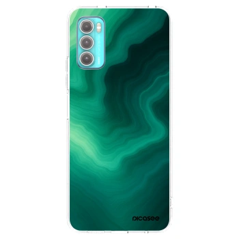 Picasee husă transparentă din silicon pentru Motorola Moto G60 - Malachite