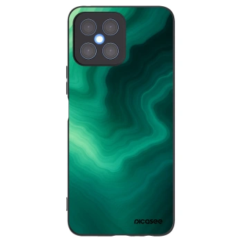Picasee husă neagră din silicon pentru Honor X8 4G - Malachite