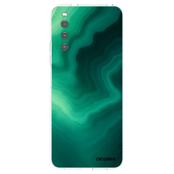 Picasee husă transparentă din silicon pentru Sony Xperia 10 IV 5G - Malachite