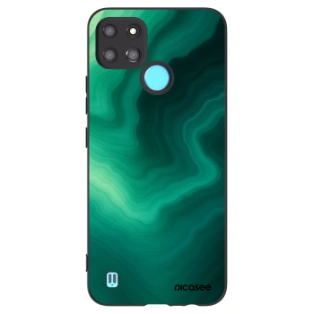 Picasee husă neagră din silicon pentru Realme C21Y - Malachite