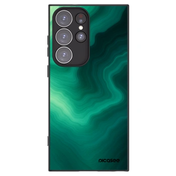 Picasee husă neagră din silicon pentru Samsung Galaxy S23 Ultra 5G - Malachite