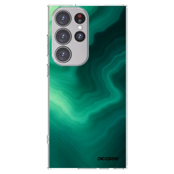 Picasee husă transparentă din silicon pentru Samsung Galaxy S23 Ultra 5G - Malachite