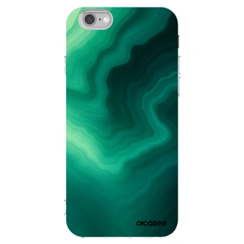Picasee husă transparentă din silicon pentru Apple iPhone 6/6S - Malachite