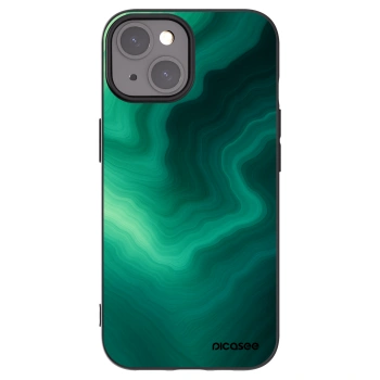 Picasee husă neagră din silicon pentru Apple iPhone 15 - Malachite