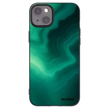 Picasee husă neagră din silicon pentru Apple iPhone 15 Plus - Malachite