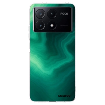Picasee husă transparentă din silicon pentru Xiaomi Poco X6 Pro - Malachite
