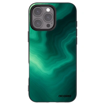 Picasee husă neagră din silicon pentru Apple iPhone 16 Pro Max - Malachite