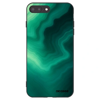 Picasee husă neagră din silicon pentru Apple iPhone 7 Plus - Malachite