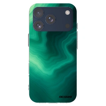 Picasee husă transparentă din silicon pentru Apple iPhone 17 Pro - Malachite