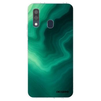 Picasee husă transparentă din silicon pentru Samsung Galaxy A40 A405F - Malachite