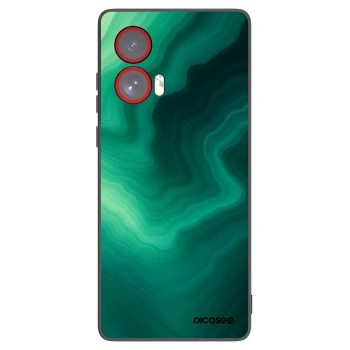 Picasee husă neagră din silicon pentru Motorola Edge 50 Fusion - Malachite