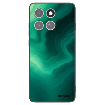 Picasee husă neagră din silicon pentru Motorola Edge 60 Fusion - Malachite