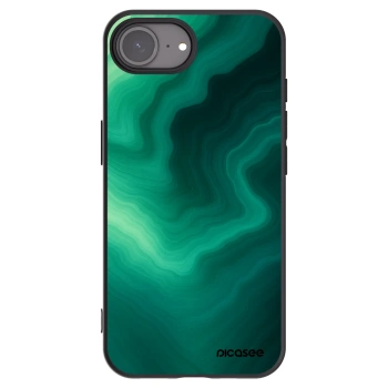 Picasee husă neagră din silicon pentru Apple iPhone 17e - Malachite