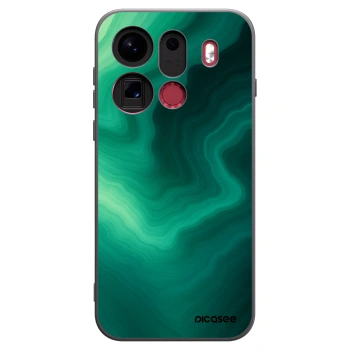 Picasee husă neagră din silicon pentru OPPO Find X9 Pro - Malachite