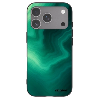 Picasee husă neagră din silicon pentru Apple iPhone 18 Pro - Malachite