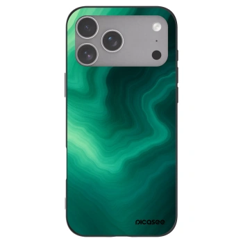 Picasee husă neagră din silicon pentru Apple iPhone 18 Pro Max - Malachite