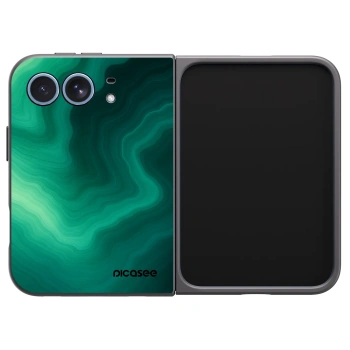 Picasee husă neagră din silicon pentru Apple iPhone Duo - Malachite