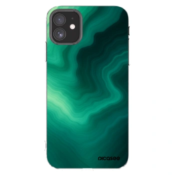 Picasee husă transparentă din silicon pentru Apple iPhone 11 - Malachite