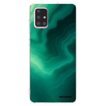Picasee husă transparentă din silicon pentru Samsung Galaxy A71 A715F - Malachite