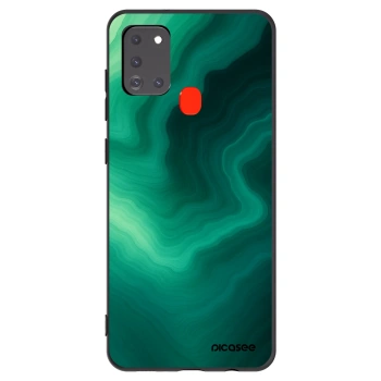 Picasee husă neagră din silicon pentru Samsung Galaxy A21s - Malachite