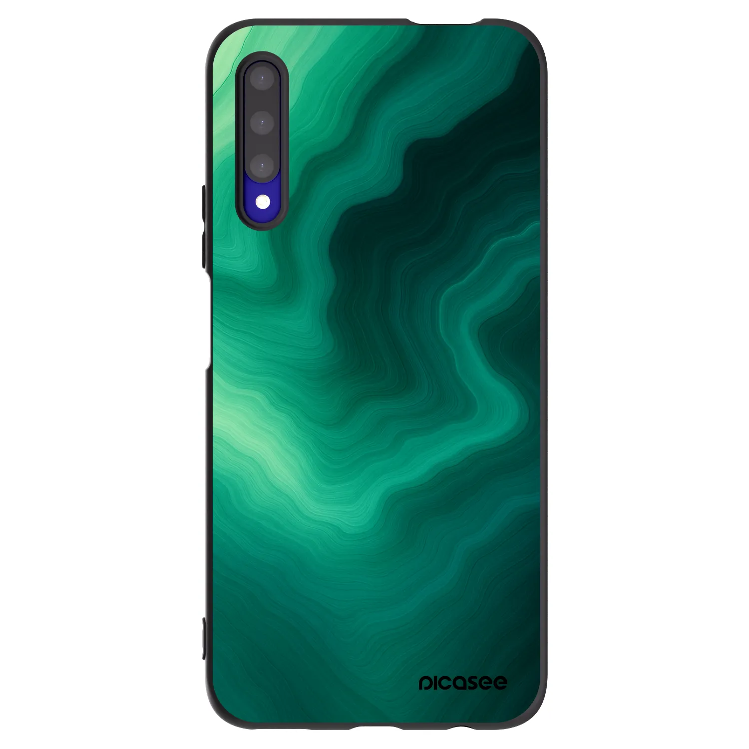 Picasee husă neagră din silicon pentru Honor 9X Pro - Malachite