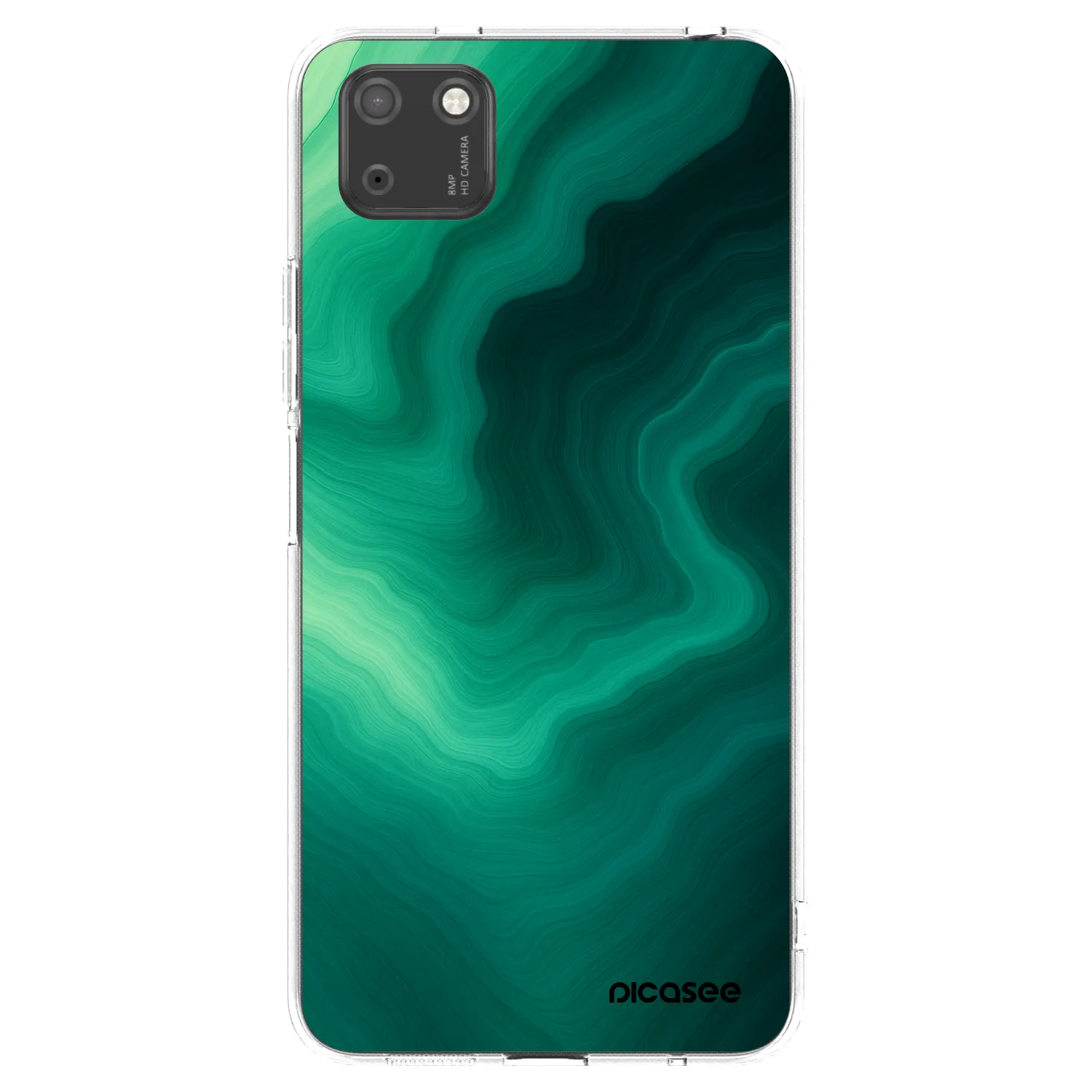 Picasee husă transparentă din silicon pentru Huawei Y5P - Malachite