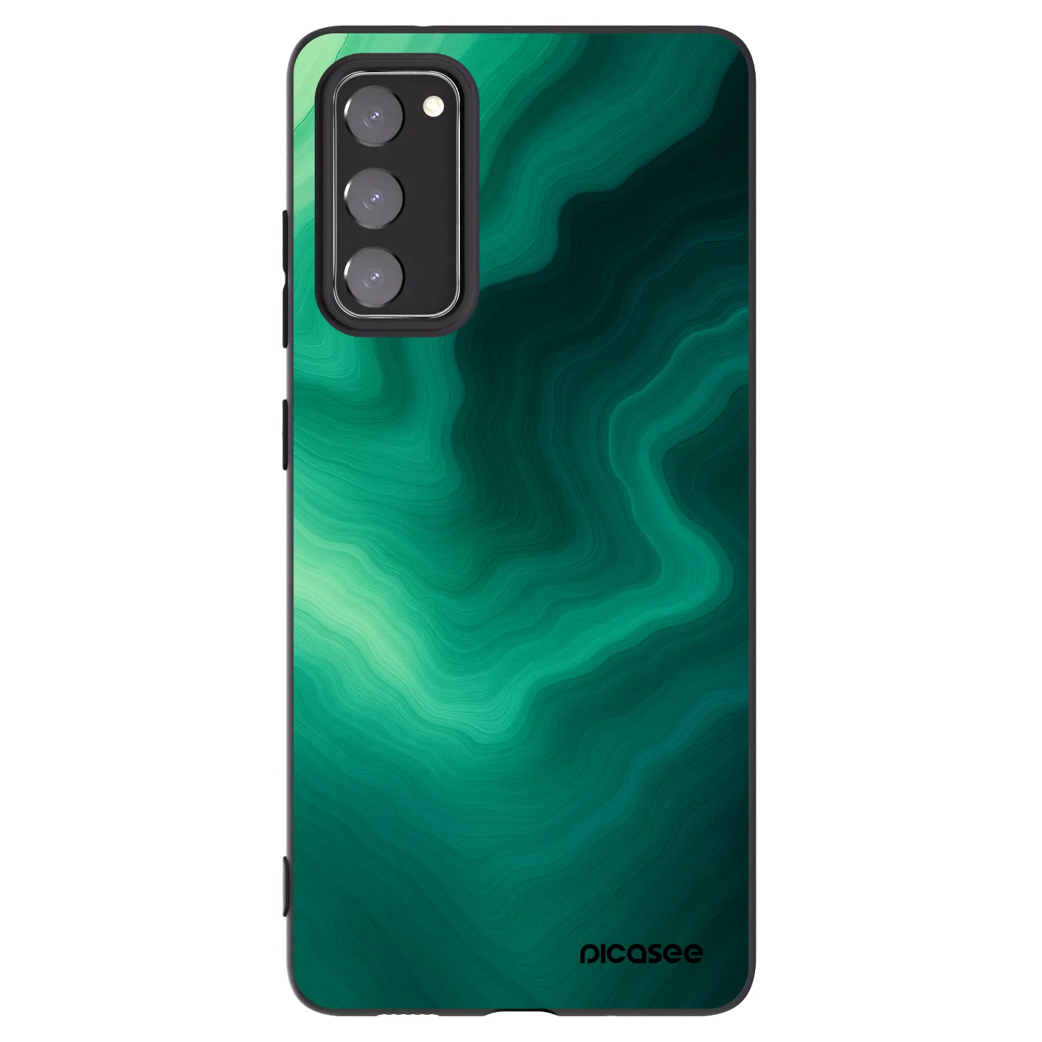 Picasee husă neagră din silicon pentru Samsung Galaxy S20 FE - Malachite